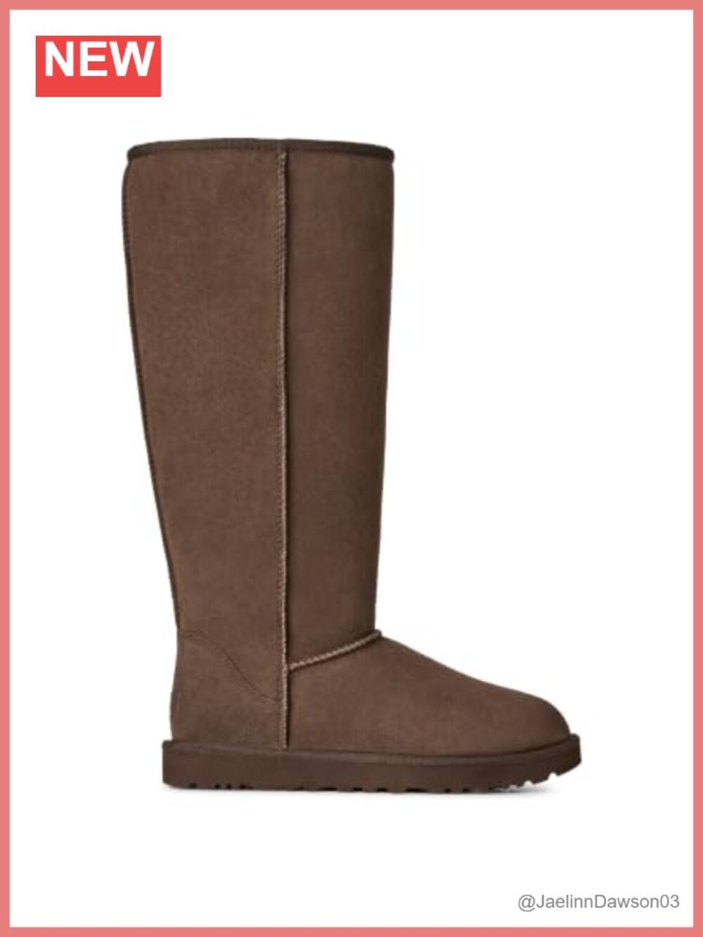 Sheepskin Suede Knee-High Boots Water Repellent Pull-On